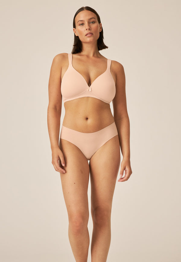 Naturana Soft-BH mit Schale und Entlastungsträgern - Light Beige Im Verkauf