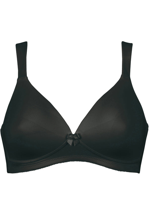 Naturana Soft-BH mit Schale und Entlastungsträgern - Schwarz zollfrei