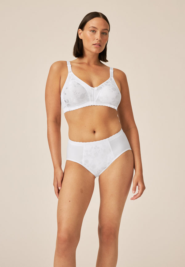 Naturana Minimizer Soft-BH in Blumenmuster - Weiss Rabatte dieses Monats
