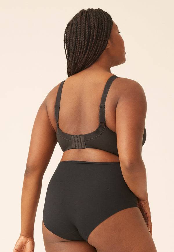 Naturana Klassischer Soft-BH mit Tasche - Schwarz Günstiger Verkauf