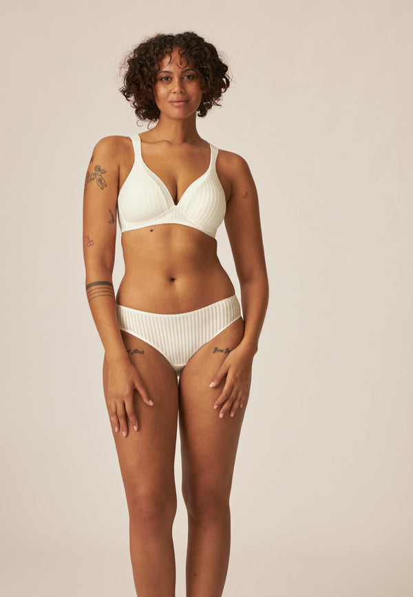 Naturana Streifen Slip - Ecru Fabrik Onlineshop