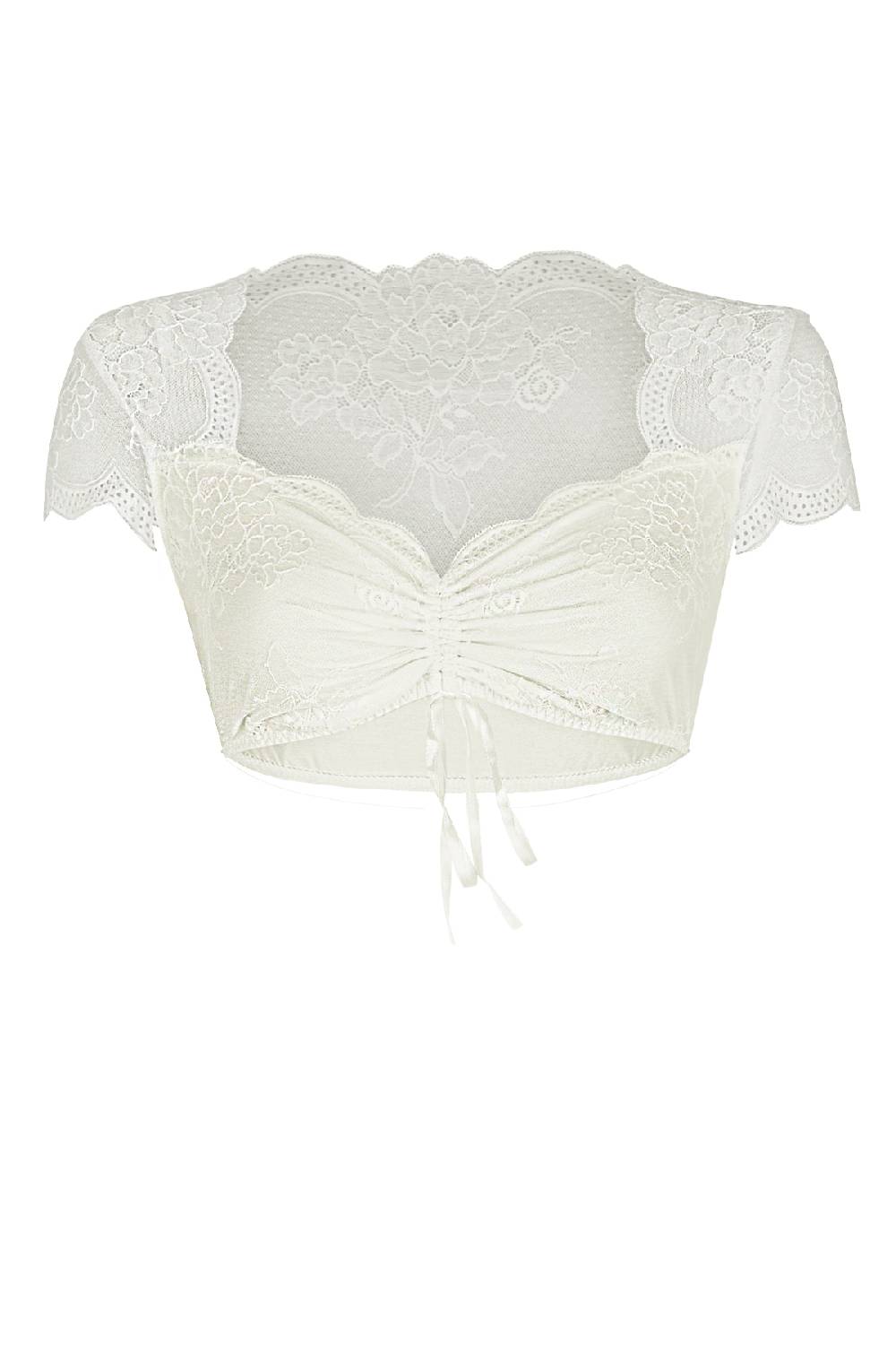 Nina Von C. Dirndl-Bluse Sybille, kurzarm Sonderangebote