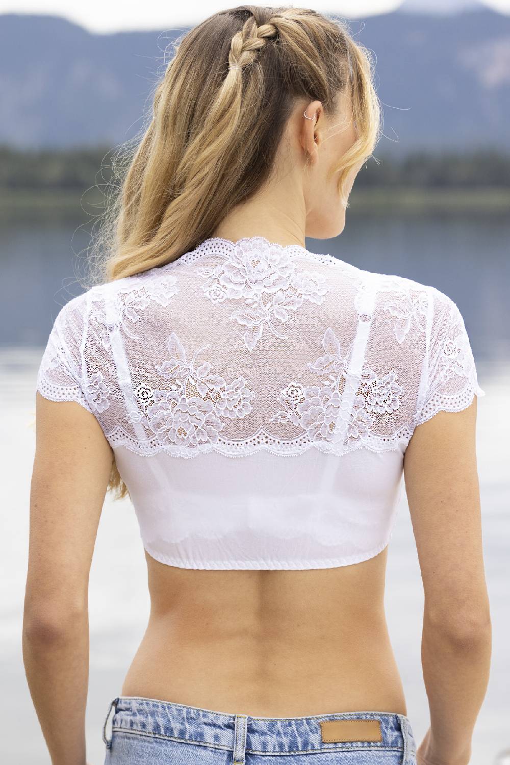 Nina Von C. Dirndl-Bluse Sybille, kurzarm Riesige Ersparnisse