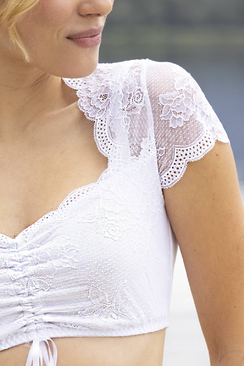 Nina Von C. Dirndl-Bluse Sybille, kurzarm Riesige Ersparnisse
