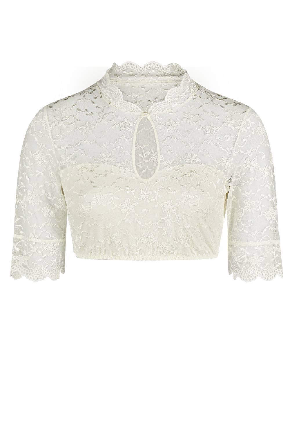 Nina Von C. Dirndl-Bluse Annette, halbarm VIP-Rabatte
