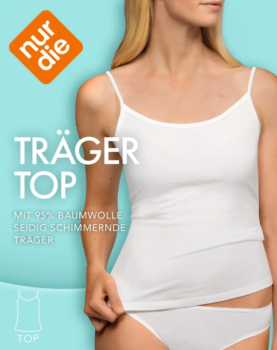 Nur Die Unterhemd Damen - weiß - Größe 44-46 Fabrik Onlineshop
