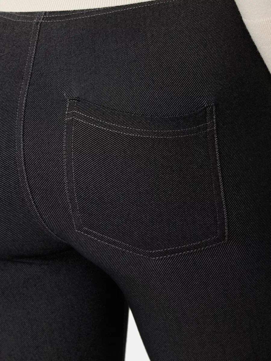 Nur Die Treggings in Jeans-Look - Relax & Go - schwarz - Größe 46-48 Günstig kaufen