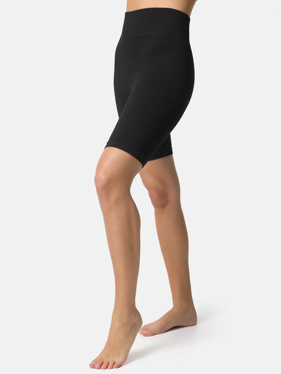 Nur Die Radler Shorts in Ripp-Optik - schwarz - Größe 44-46 Großer Ausverkauf