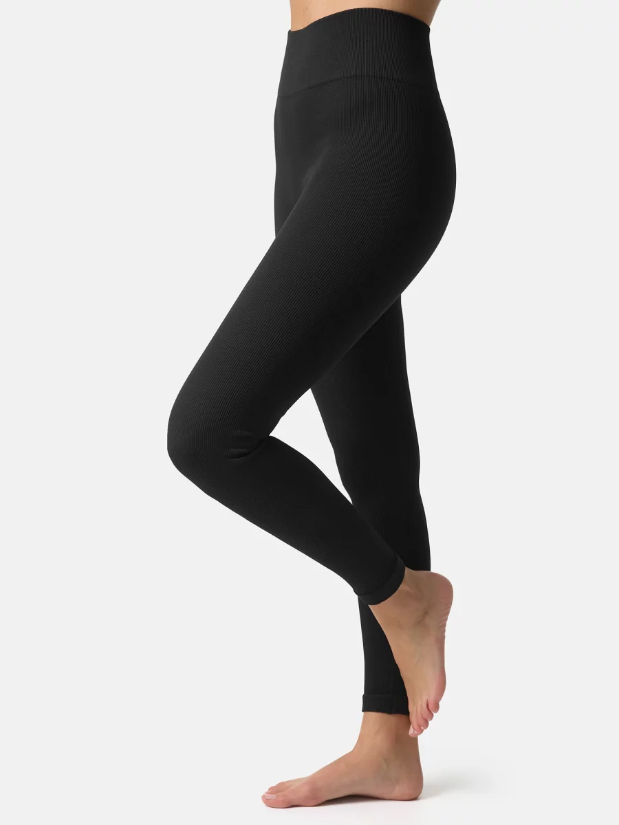 Nur Die Leggings in Ripp-Optik - Relax & Go - schwarz - Größe 44-46 Online Shopping