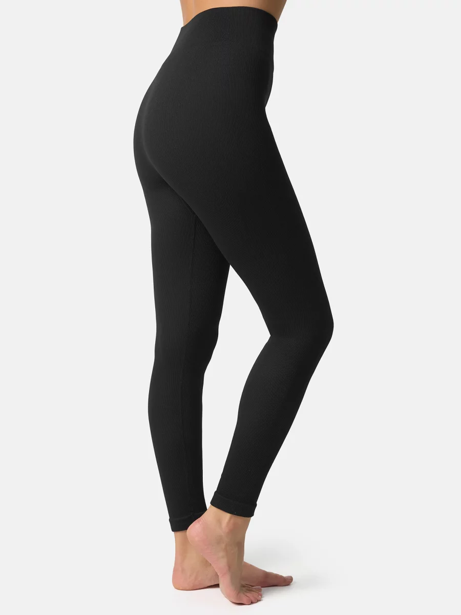 Nur Die Leggings in Ripp-Optik - Relax & Go - schwarz - Größe 44-46 Online Shopping