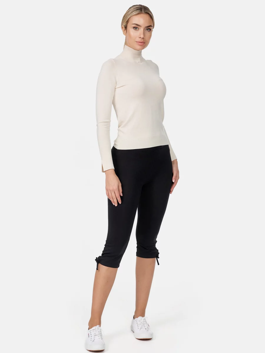 Nur Die Baumwoll Capri - Relax & Go - schwarz - Größe 36-38 Große Rabatte