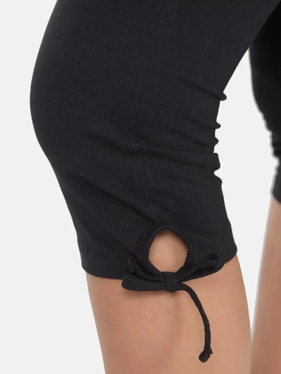 Nur Die Baumwoll Capri - Relax & Go - schwarz - Größe 36-38 Große Rabatte