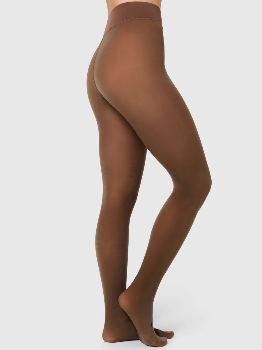 Nur Die Strumpfhose Warm & Transparent strapazierfähig 80 DEN - braun - Größe 40-44 Räumungsverkauf