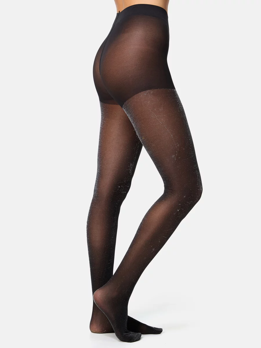 Nur Die Strumpfhose Glitzer 25 DEN - schwarz - Größe 42-44 Letzte 2 Tage
