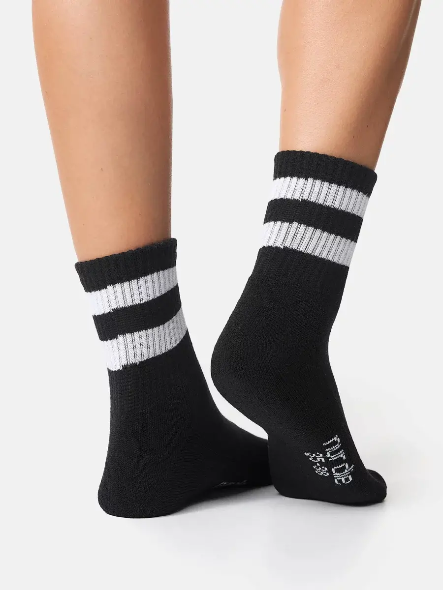 Nur Die Sport Kurzsocken 3er Pack - schwarz/grau - Größe 39-42 Fabrikladen