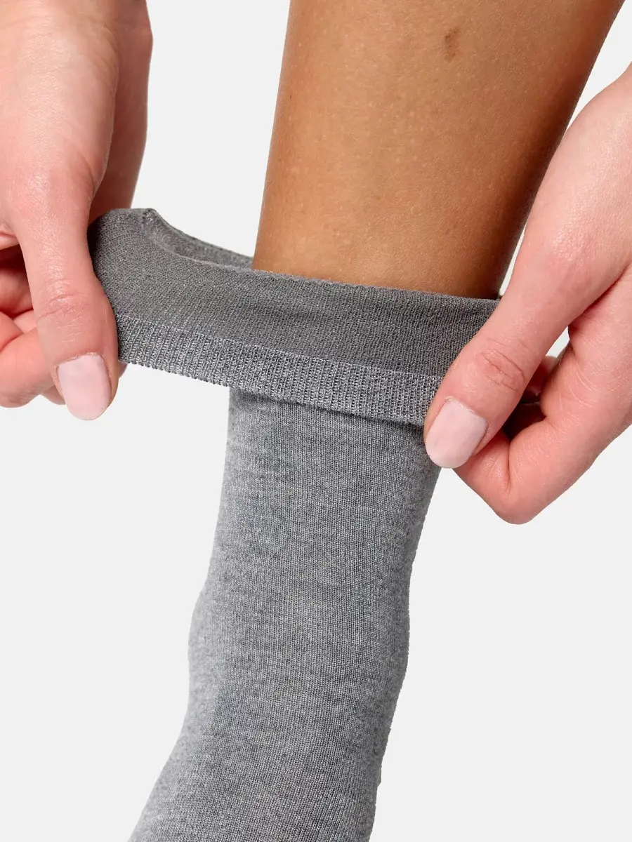 Nur Die Socke Komfort Bund Bambus¹ - hellgraumelange - 35-38 Auslauf