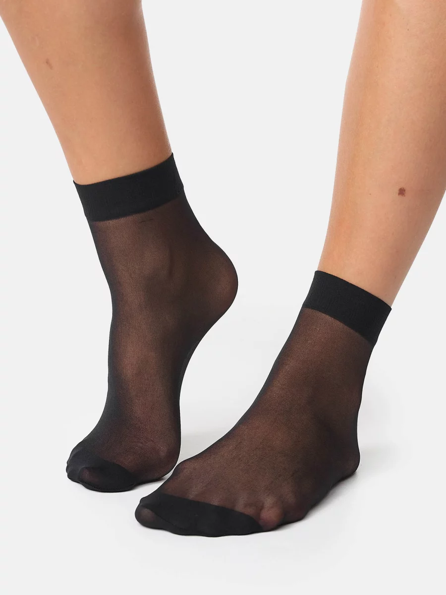 Nur Die Söckchen 20 DEN 2er Pack - schwarz - one size