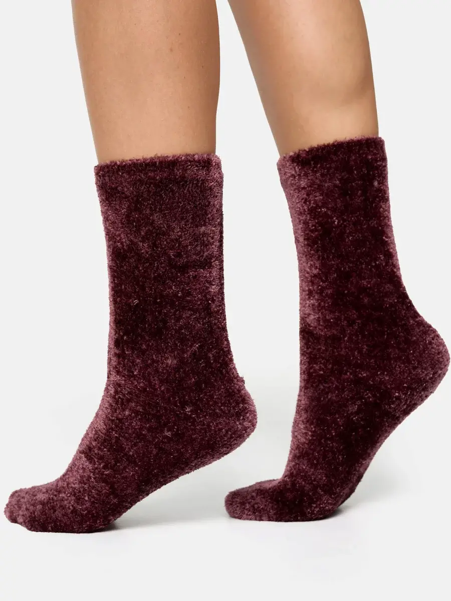 Nur Die Supersoft Socke 2.0 - bordeaux - Größe 35-38 Blitzverkäufe