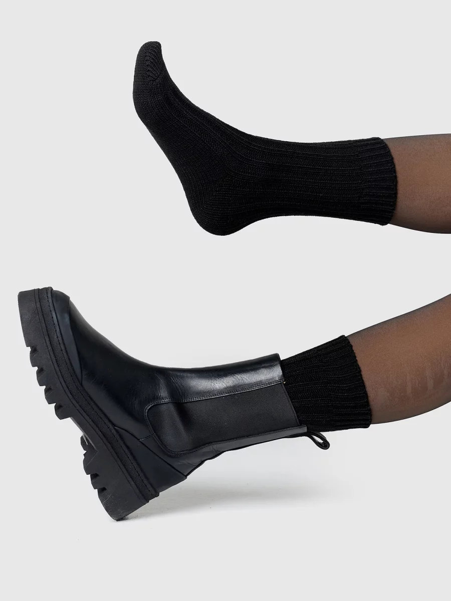 Nur Die Weich & Warm Socke - schwarz - Größe 35-38