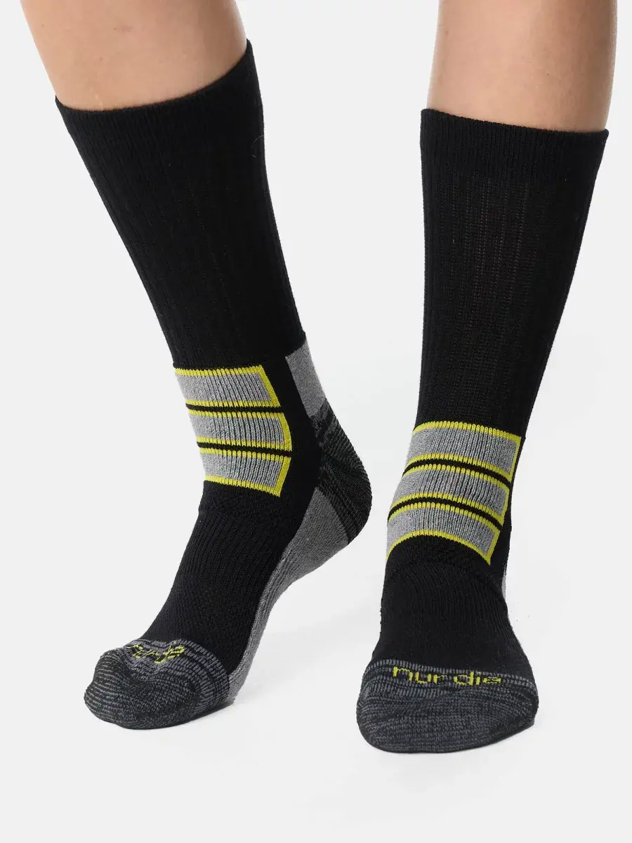 Nur Die Outdoor Socke 2er Pack - schwarz/gelb - Größe 35-38 Flash Sale