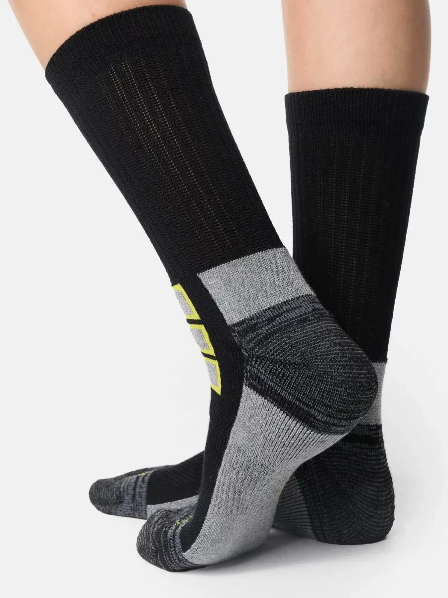 Nur Die Outdoor Socke 2er Pack - schwarz/gelb - Größe 35-38 Flash Sale