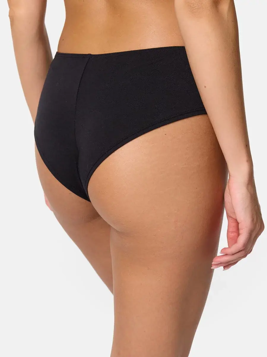 Nur Die Hipster Slip 2er Pack - schwarz - Größe 40-42 Blitzangebot