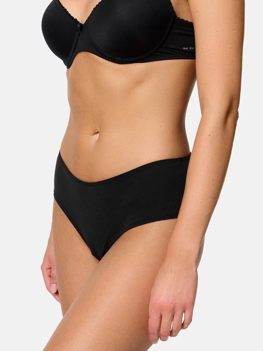 Nur Die Hipster Slip 2er Pack - schwarz - Größe 40-42 Blitzangebot