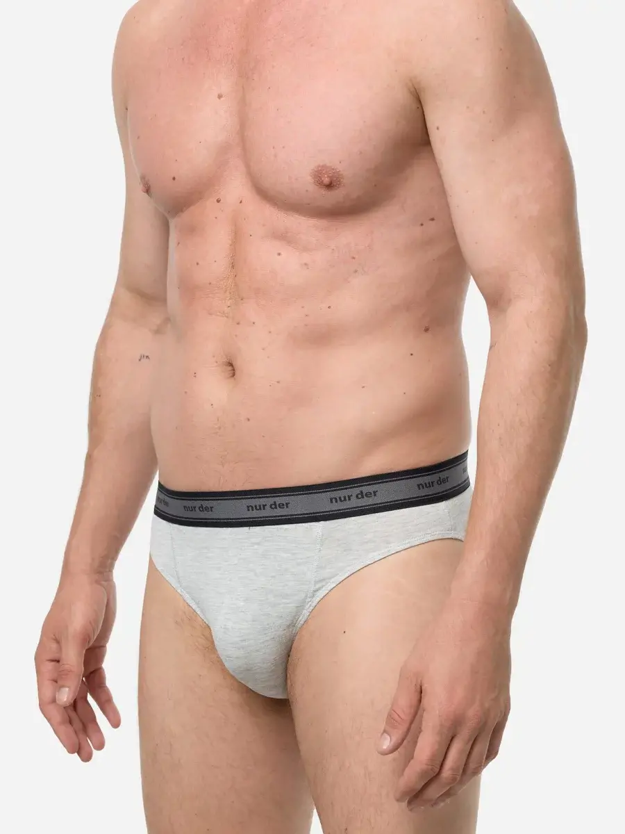 Nur Die Slip Organic Cotton 2er Pack - graumelange - Größe 7 | XL | 54 50% Rabatt für begrenzte Zeit