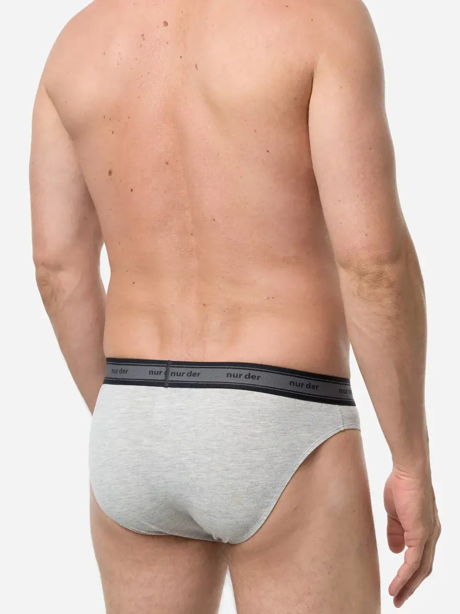 Nur Die Slip Organic Cotton 2er Pack - graumelange - Größe 7 | XL | 54 50% Rabatt für begrenzte Zeit