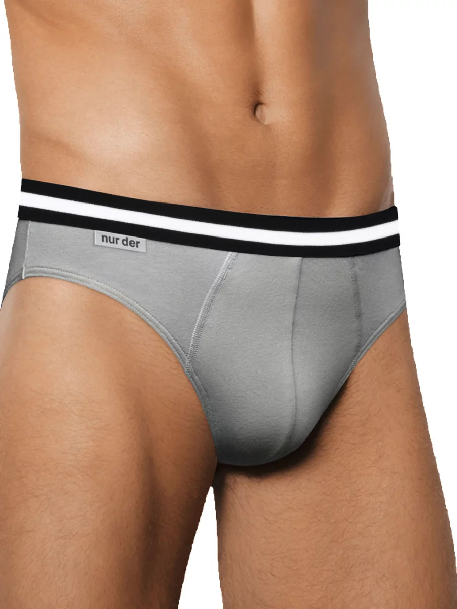 Nur Die Slip Cotton Stretch 2er Pack - hellgrau - Größe 6 | L | 52 Verkauf