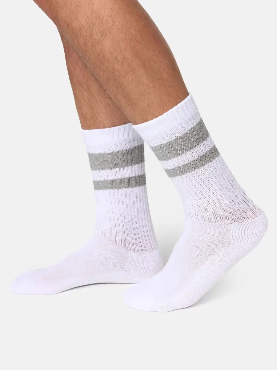 Nur Die Sport Socken 3er Pack - weiß/grau/schwarz - Größe 39-42 Online Shopping
