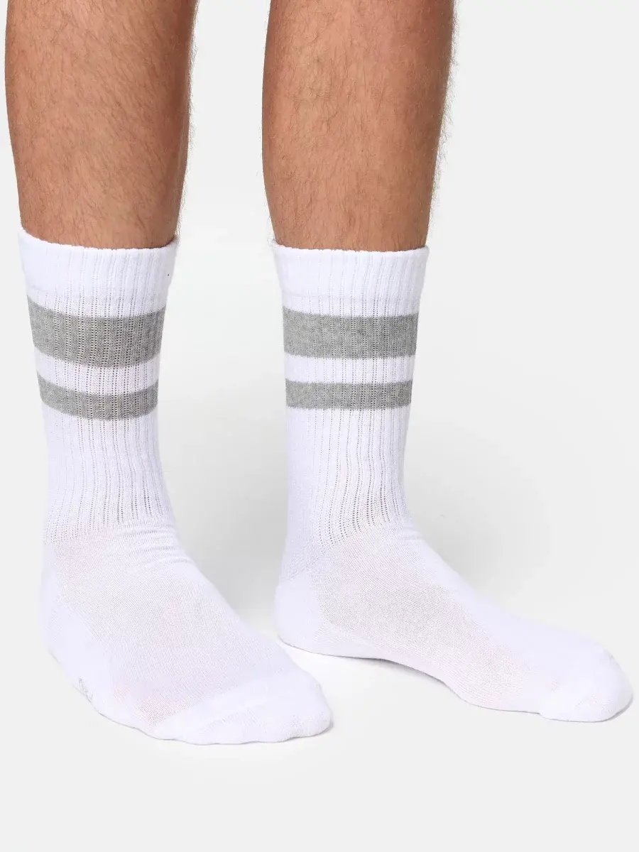 Nur Die Sport Socken 3er Pack - weiß/grau/schwarz - Größe 39-42 Online Shopping