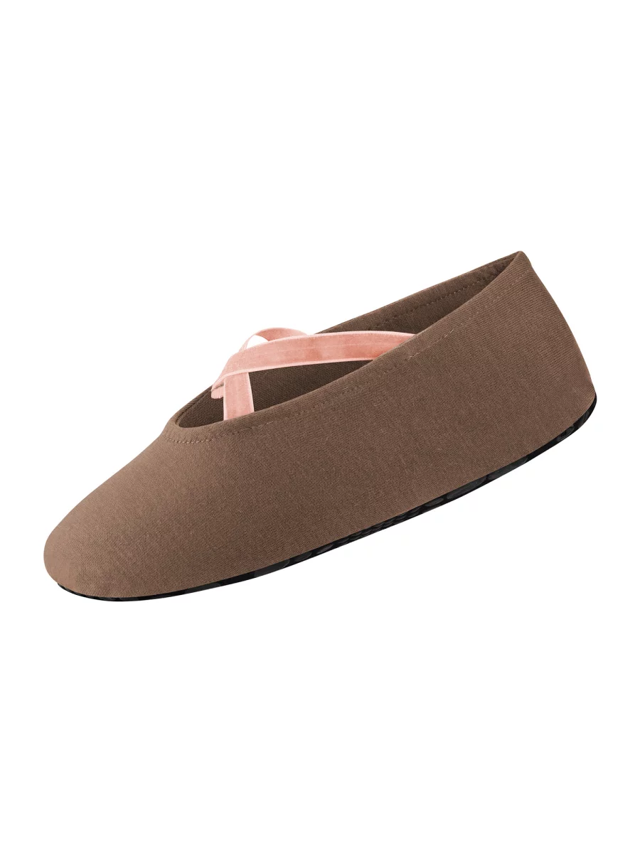 Nur Die Kinder Ballerina Haussocke - braun/rosa - Größe 23-26