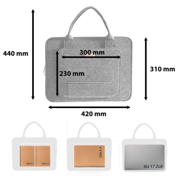 Packenger Packenger Filz-Laptoptasche 15,6 Zoll Top Angebot