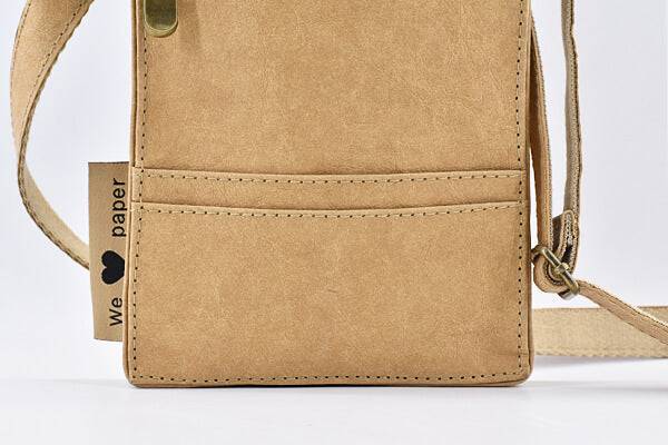 Papero PAPERO Handy Umhängetasche BUTTERFLY aus Papier mit RFID für Passport, Reisen Online Shopping