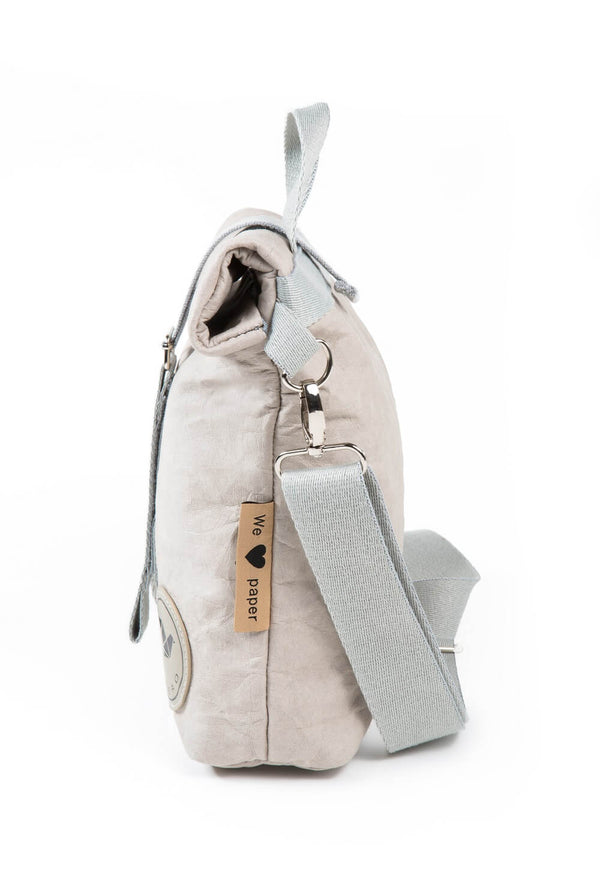 Papero PAPERO Lunchbag Handtasche aus Papier RACOON Pausenbrot vegan nachhaltig Saisonschlussverkauf