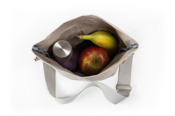 Papero PAPERO Lunchbag Handtasche aus Papier RACOON Pausenbrot vegan nachhaltig Saisonschlussverkauf