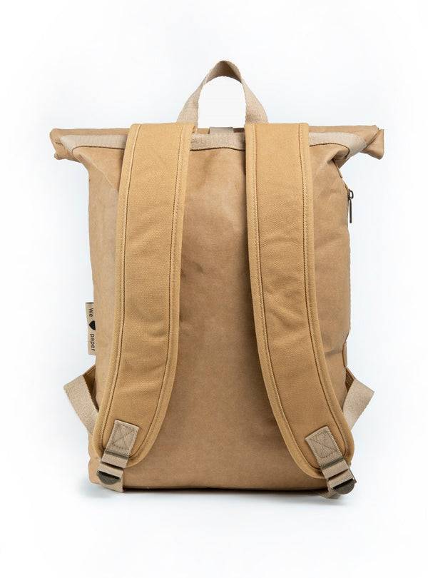 Papero PAPERO Rucksack aus Papier COUGAR 22 L Unisex waschbar, reißfest, wasserfest, nachhaltiger Daypack Weihnachtsangebot
