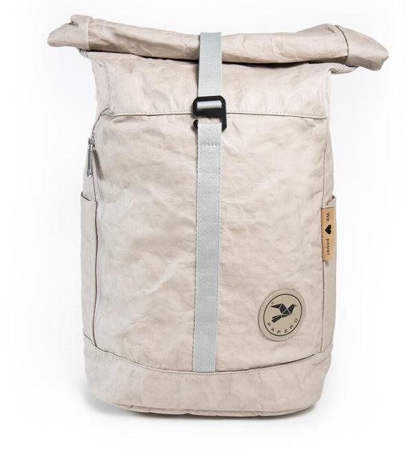 Papero PAPERO Rucksack YETI 28 L aus waschbarem Kraft Papier leicht, reißfest und wasserfest nachhaltig Lagerräumung
