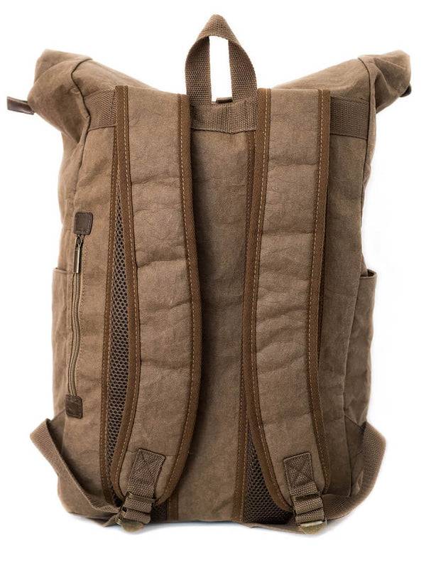 Papero PAPERO Rucksack YETI 28 L aus waschbarem Kraft Papier leicht, reißfest und wasserfest nachhaltig Lagerräumung