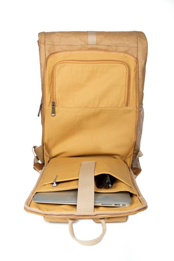 Papero PAPERO Rucksack YETI PRO EDITION 26 L DURCHDACHT aus Kraftpapier leicht, reißfest und wasserfest nachhaltig Heißer Verkauf