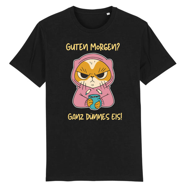 Papero T-SHIRT - BIO- Cat Guten Morgen, dünnes Eis - HERREN Räumungsverkauf