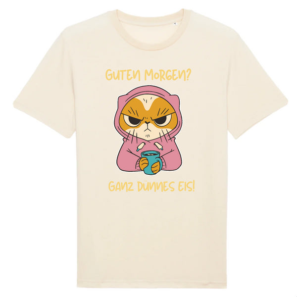 Papero T-SHIRT - BIO- Cat Guten Morgen, dünnes Eis - HERREN Räumungsverkauf