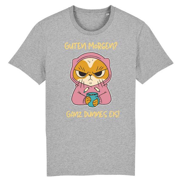 Papero T-SHIRT - BIO- Cat Guten Morgen, dünnes Eis - HERREN Räumungsverkauf
