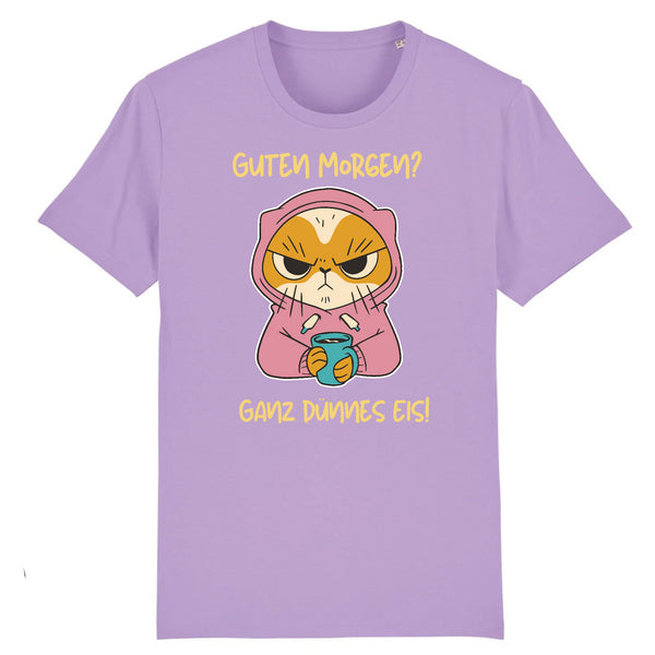 Papero T-SHIRT - BIO- Cat Guten Morgen, dünnes Eis - HERREN Räumungsverkauf