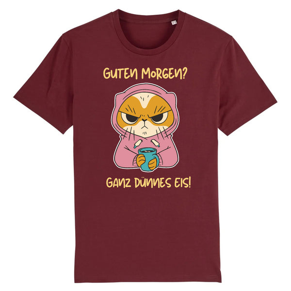 Papero T-SHIRT - BIO- Cat Guten Morgen, dünnes Eis - HERREN Räumungsverkauf