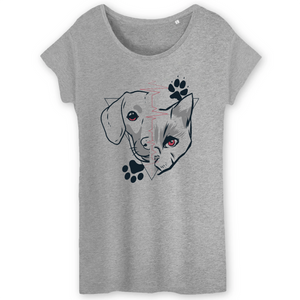 Papero T-Shirt - BIO- Dog + Cat Heartbeat - Damen VIP-Rabatte