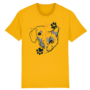Papero T-Shirt - BIO- Dog + Cat Heartbeat - Herren Tiefpreis