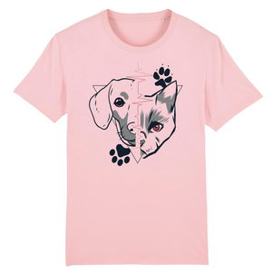 Papero T-Shirt - BIO- Dog + Cat Heartbeat - Herren Tiefpreis