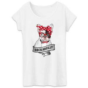 Papero T-Shirt- BIO- FRENCH BULLY ROCKERBULLY- Damen Letzte 2 Tage